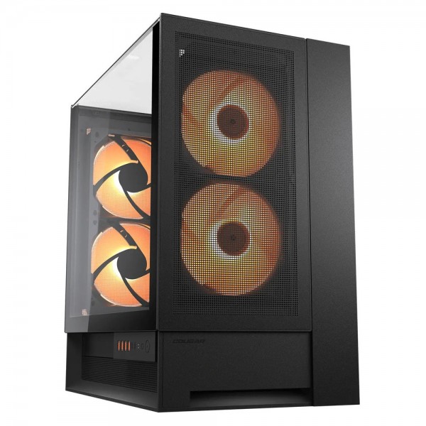 CC-COUGAR Case OMNY X  Middle ATX Black (4x160mm ARGB fans preinstalled) - Κουτιά Υπολογιστών