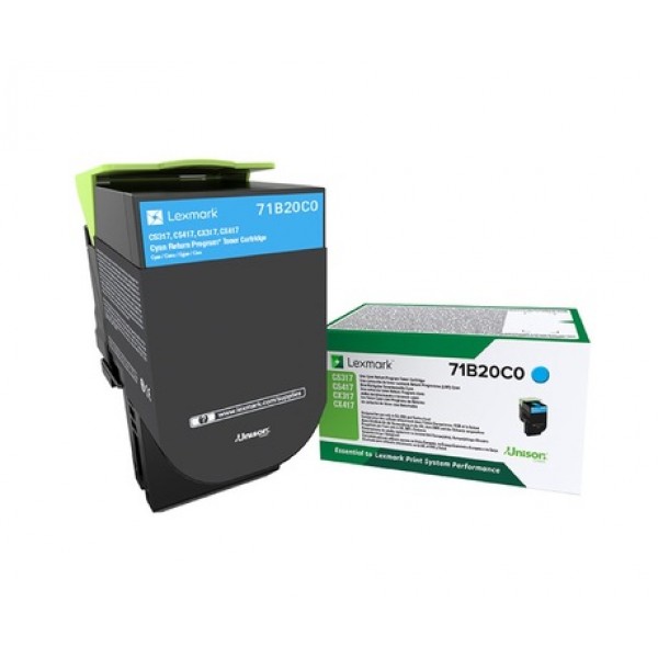 LEXMARK Toner Standard Cyan 71B20C0