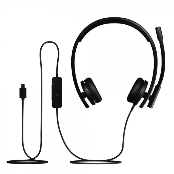 LOGITECH Headset Stereo H570e - Teams Version - USB-C - Ακουστικά - Μικρόφωνα PC