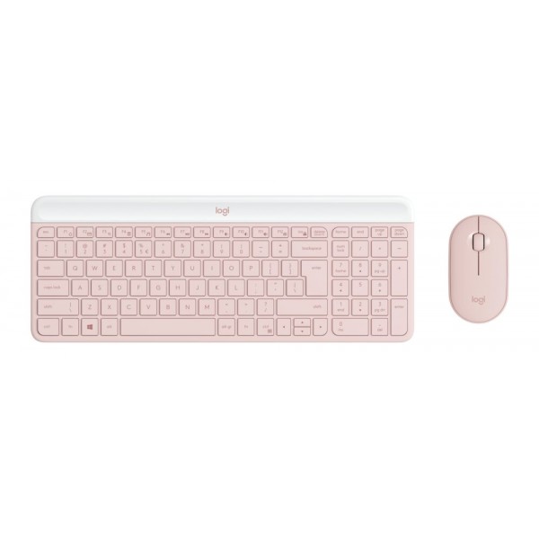 WIRELESS COMBO LOGITECH MK470 SLIM ROSE - Πληκτρολόγια