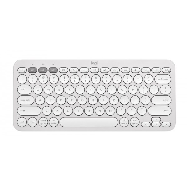 LOGITECH Keyboard Blueetooth K380s White - Πληκτρολόγια