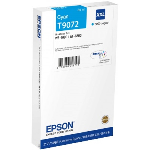 EPSON Cartridge Cyan XXL C13T90724N - Ink Cartridge