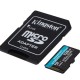 KINGSTON Memory Card MicroSD Canvas Go! Plus SDCG3/128GB, Class 10, SD Adapter