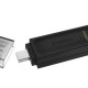 KINGSTON USB Stick Data Traveler DT70/128GB, USB 3.2 Type-C, Black