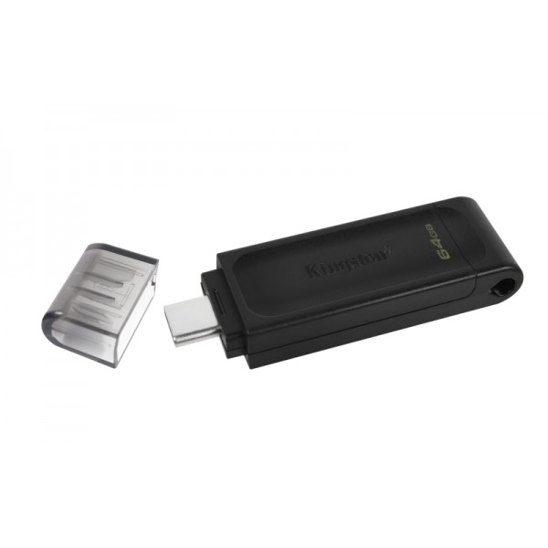 KINGSTON USB Stick Data Traveler DT70/64GB, USB 3.2 Type-C, Black - Σύγκριση Προϊόντων