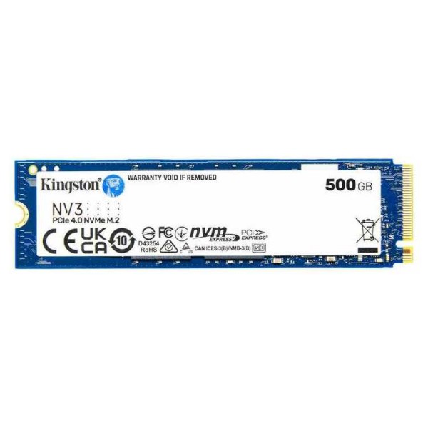 KINGSTON SSD M.2 NV3 SNV3S/500G, 500GB, NVMe, PCIe 4.0 - SSD Δίσκοι