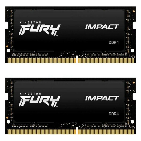KINGSTON Memory KF432S20IBK2/64 ,FURY Impact DDR4 SODIMM, 3200MT/s,  KIT OF 2  2X32GB | sup-ob | XML |
