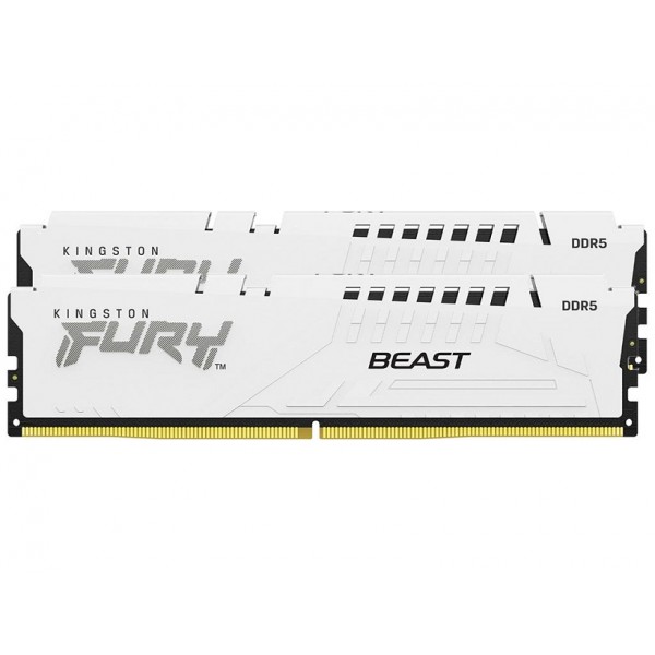 KINGSTON Memory KF556C40BWK2-32 FURY Beast White DDR5, 5600MT/s, 32GB,KIT OF 2 - Μνήμες RAM