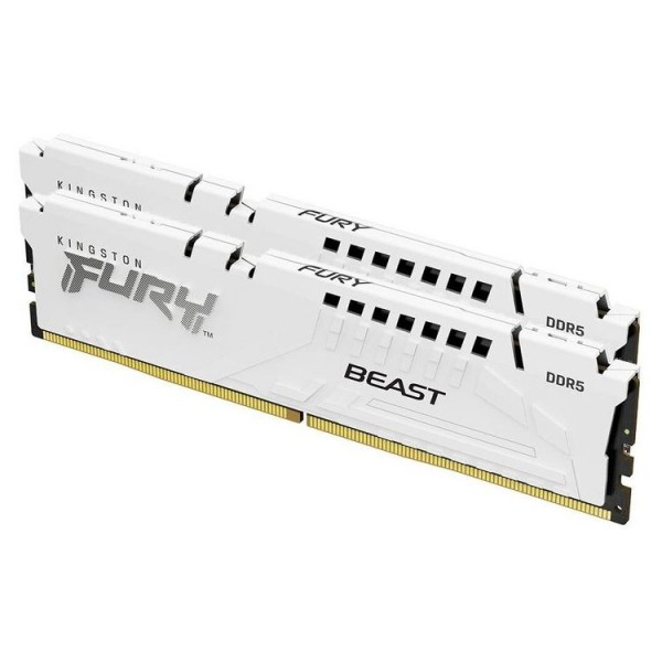 KINGSTON Memory KF556C36BWEK2-32 FURY Beast White DDR5, 5600MT/s, 32GB, KIT OF 2, EXPO - Νέα & Ref PC