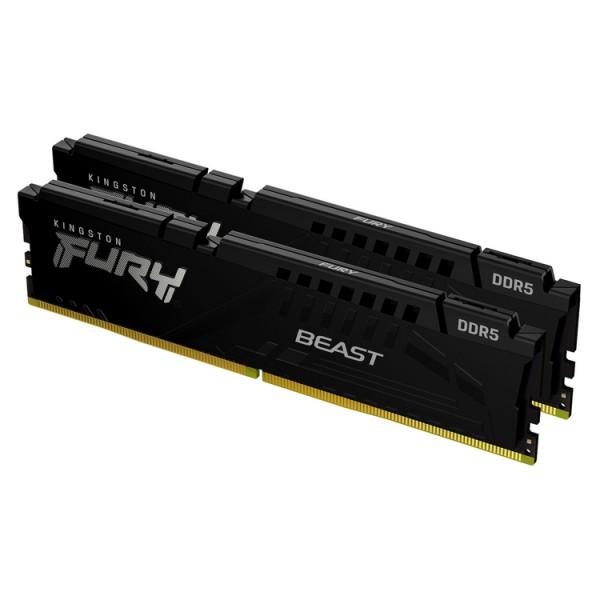 KINGSTON Memory  KF560C30BBEK2-16 FURY Beast Black DDR5, 6000MT/s, 16GB KIT OF 2, EXPO - Νέα & Ref PC