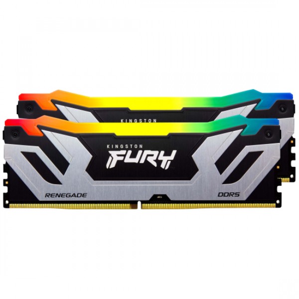 KINGSTON Memory CUDIMM KF588CU42RSAK2-48 FURY Renegade Silver RGB DDR5, 8800MT/s, 48GB KIT OF 2 - PC & Αναβάθμιση