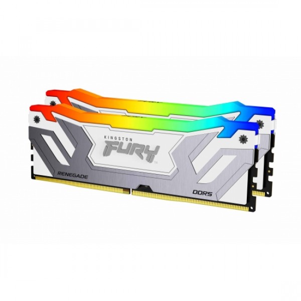 KINGSTON Memory CUDIMM KF588CU42RWAK2-48 FURY Renegade White RGB DDR5, 8800MT/s, 48GB KIT OF 2 - PC & Αναβάθμιση