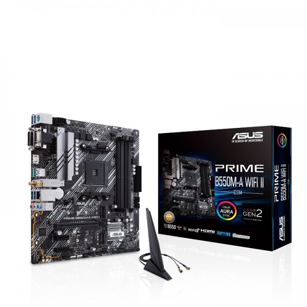 ASUS MOTHERBOARD PRIME B550M-A WIFI II ,AM4 ,MATX - Μητρικές