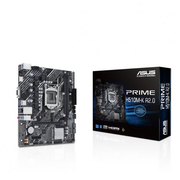 ASUS MOTHERBOARD PRIME H510M-K R2.0, 1200, DDR4, MATX - Asus