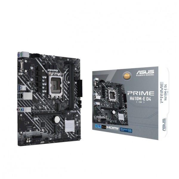 ASUS MOTHERBOARD PRIME H610M-E D4-CSM 1700, DDR4, MATX - PC & Περιφερειακά & Αναβάθμιση