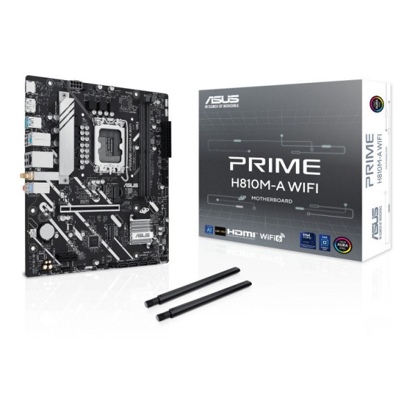 ASUS MOTHERBOARD PRIME H810M-A WIFI, DDR5, 1851, MATX - Asus