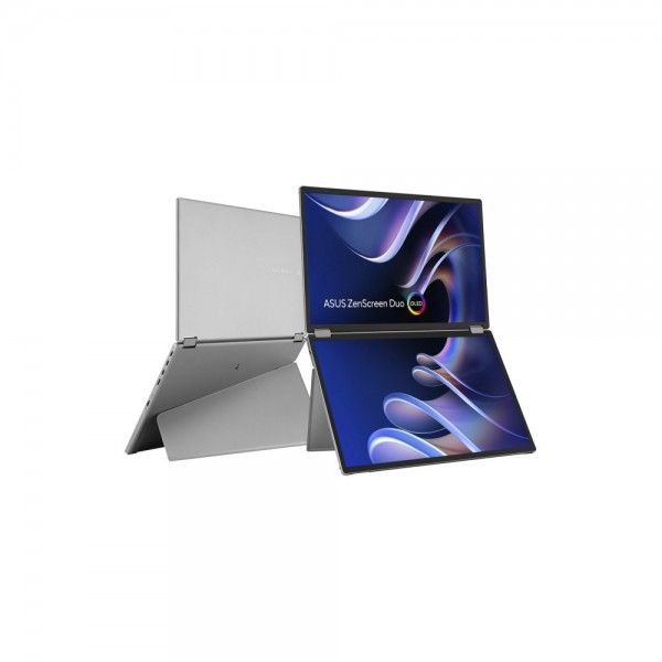 ASUS Monitor ZenScreen Duo MQ149CD 360° Foldable OLED 1ms, Portable Monitor, USB-C, HDMI, 3YearsW - PC & Αναβάθμιση