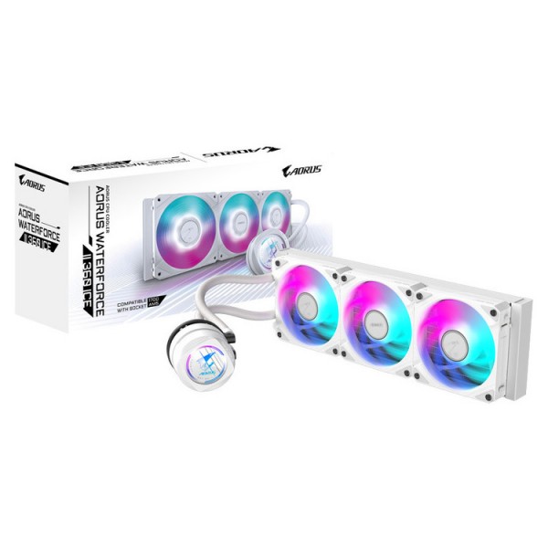 GIGABYTE CPU Cooler Liquid Cooler AORUS WATERFORCE  II  ICE 360 ARGB Sync 3 x 120mm - Ψύξη - Modding