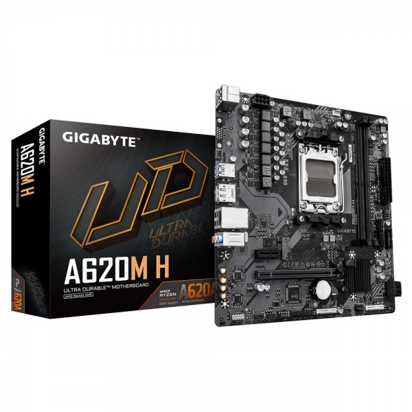 GIGABYTE MOTHERBOARD A620M H  Revision 2.2, AM5, MATX - Gigabyte