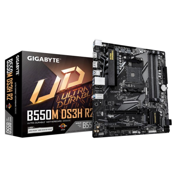 GIGABYTE MOTHERBOARD B550M DS3H R2, AM4, MATX - Μητρικές