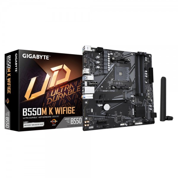 GIGABYTE MOTHERBOARD B550M K WF6E, AM4, MATX - Gigabyte
