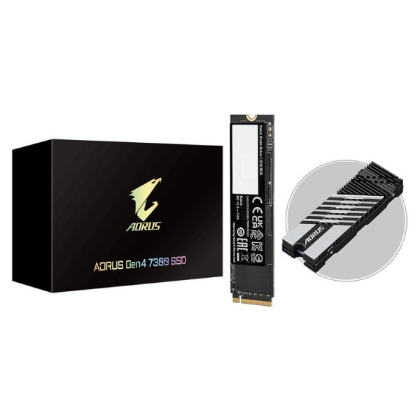 GIGABYTE SSD AORUS Gen4 7300 SSD 2TB PCIe NVMe - SSD Δίσκοι