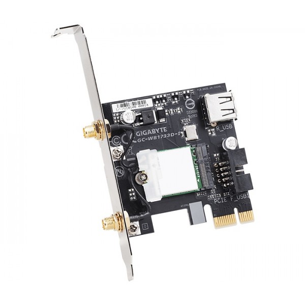 GIGABYTE Wireless PCIe WIFI GC-WB1733D-I ,1733Mbps + BLUETOOTH 5 - Gigabyte