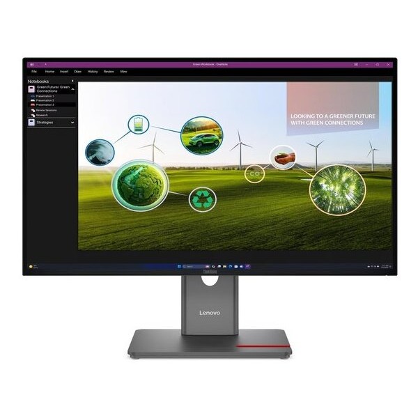 LENOVO Monitor ThinkVision P27Q-40 27&apos;&apos; QHD IPS, HDMi,Display Port, USB, Height adjustable,3YearsW - Οθόνες PC