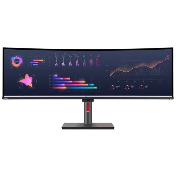 LENOVO Monitor ThinkVision P49w-30 49'' Dual QHD IPS, Curved,RJ45, HDMI, USB-C, Thunderbolt, Display Port, Height adjustable, 3YearsW - PC & Αναβάθμιση