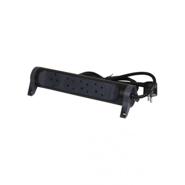 Legrand SurgeArrest 4 Outlets 3m Cable  Black/Grey Rotating - Προστασία Ρεύματος (UPS/ Πολύμπριζα)