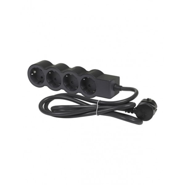 Legrand SurgeArrest 4 Outlets 1.5m Cable  Black/Grey - Προστασία Ρεύματος (UPS/ Πολύμπριζα)