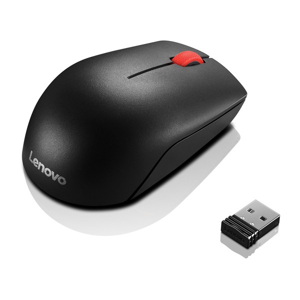 LENOVO Essential Compact Wireless Mouse, Black - 