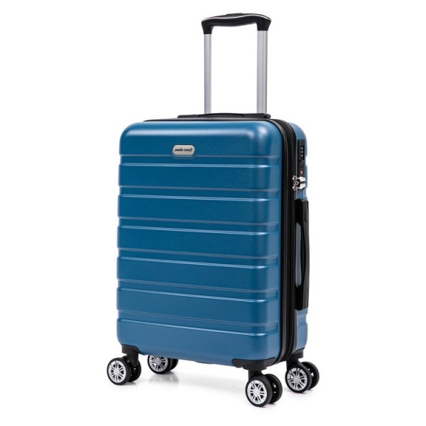 ANDA SEAT LUGGAGE LG2 PETROL BLUE CABIN (55x40x20cm) with TSA LOCK, EXPANDABLE - Anda Seat