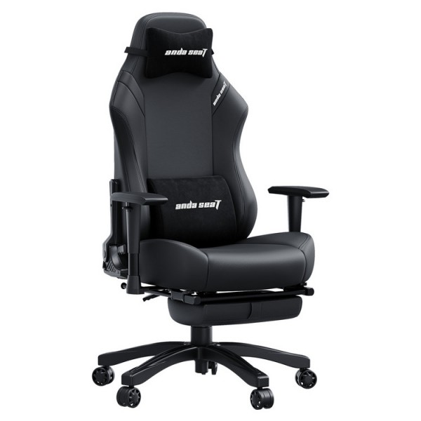 ANDA SEAT Gaming Chair LUNA PRO Black w/Footrest - Αναλώσιμα - Είδη Γραφείου