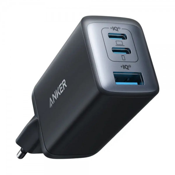 Anker Wall Charger Nano 65W 2xUSB-C, 1xUSBA, Grey - ANKER