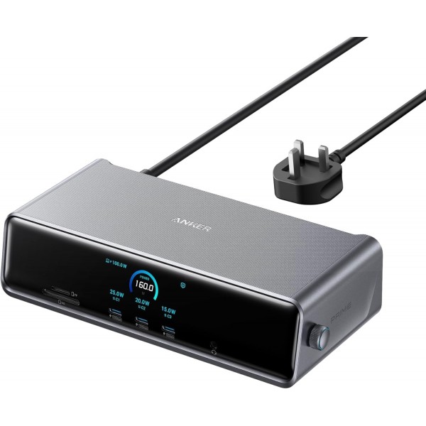 Anker Docking Station Prime 14 in 1, USB-C,Triple 4K@60Hz, 2 HDMI+1 DP, 140W Max Power, Smart Display - Συνοδευτικά PC