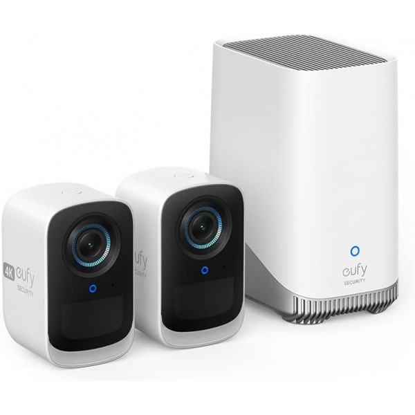 ANKER S300 EufyCam 3C Battery Camera 4K Kit 2+1 With Homebase 3 - Συστήματα Ασφαλείας