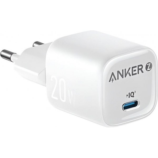 ANKER WALL CHARGER 20W 1 PORT TYPE-C WHITE - Φορτιστές Κινητών