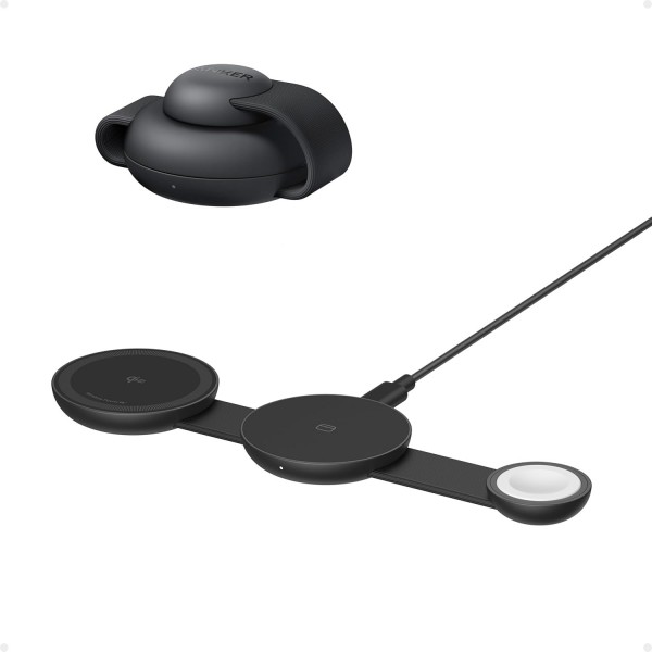 ANKER MagGo UFO 3-in-1 Charger 15W Foldable Black - ANKER