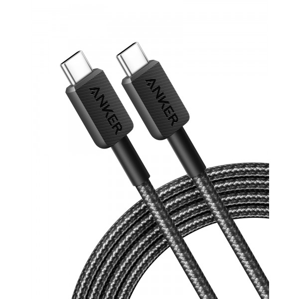 ANKER 322 USB-C to USB-C Cable 480MBps, 60W, 1.8m Black - Σύγκριση Προϊόντων