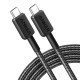 ANKER 322 USB-C to USB-C Cable 480MBps, 60W, 1.8m Black | sup-ob | XML |