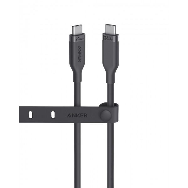 ANKER USB-C to USB-C USB4 Cable 20Gbps, 240W, 0.9m Black - ANKER
