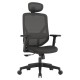 VERO OFFICE CHAIR ERGOSTYLE 2040 BLACK with HEADREST | Εξοπλισμός Γραφείου | Αναλώσιμα - Είδη Γραφείου |