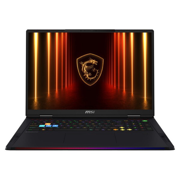 MSI Laptop Raider 18 HX AI A2XWIG 18'' 3840x2400 MiniLED 120Hz/U9- 285HX/64GB/2x2TB SSD NVMe PCIe/NVidia GeForce RTX 5080 16GB/Win 11 Pro/2Y/Core Black - MSI