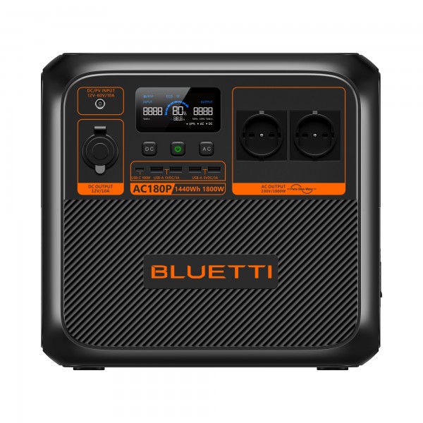 BLUETTI AC180P Solar Portable Power Station - BLUETTI