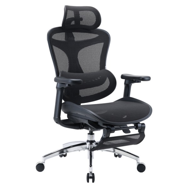 SIHOO ERGONOMIC CHAIR DORO C300 BLACK with Footrest - 