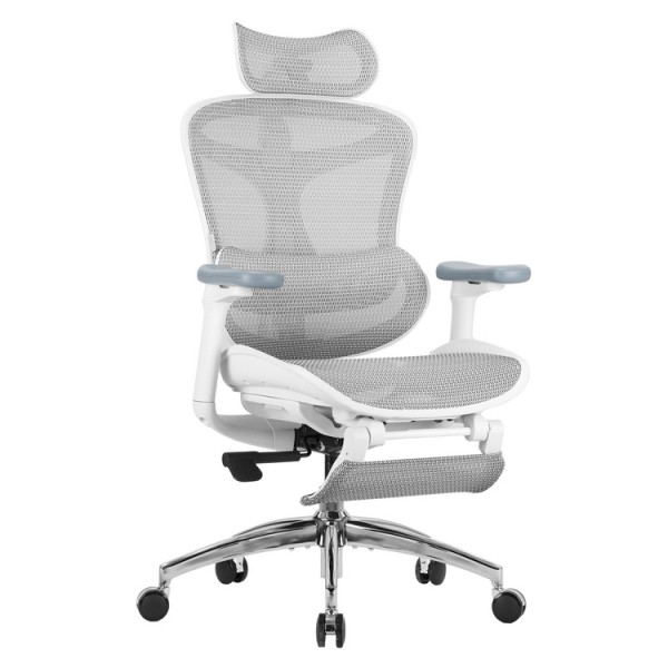 SIHOO ERGONOMIC CHAIR DORO C300 OFF WHITE with Footrest - 