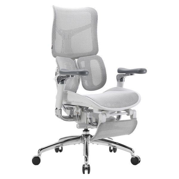 SIHOO ERGONOMIC CHAIR DORO S300 OFF WHITE with Footrest - 