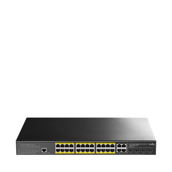 CUDY Switch GS2028PS4 24-GbE PoE L2 Managed with 4 Gigabit Combo Ports - Servers - Δικτυακά