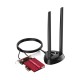 CUDY PCI-E Adapter WE4000 AX5400 Wi-Fi 6E Bluetooth 5.3 | USB Κάρτες δικτύου | Αντάπτορες δικτύου |